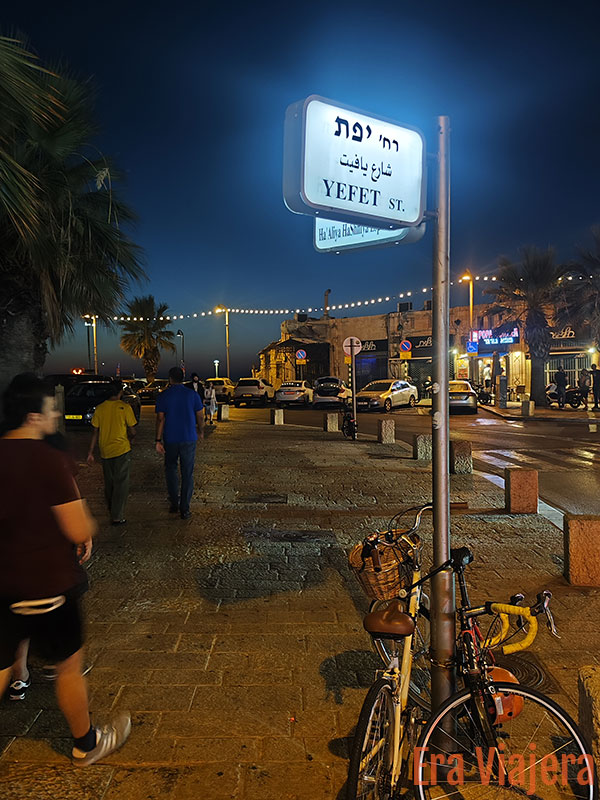 Calle Yefet en Jaffa