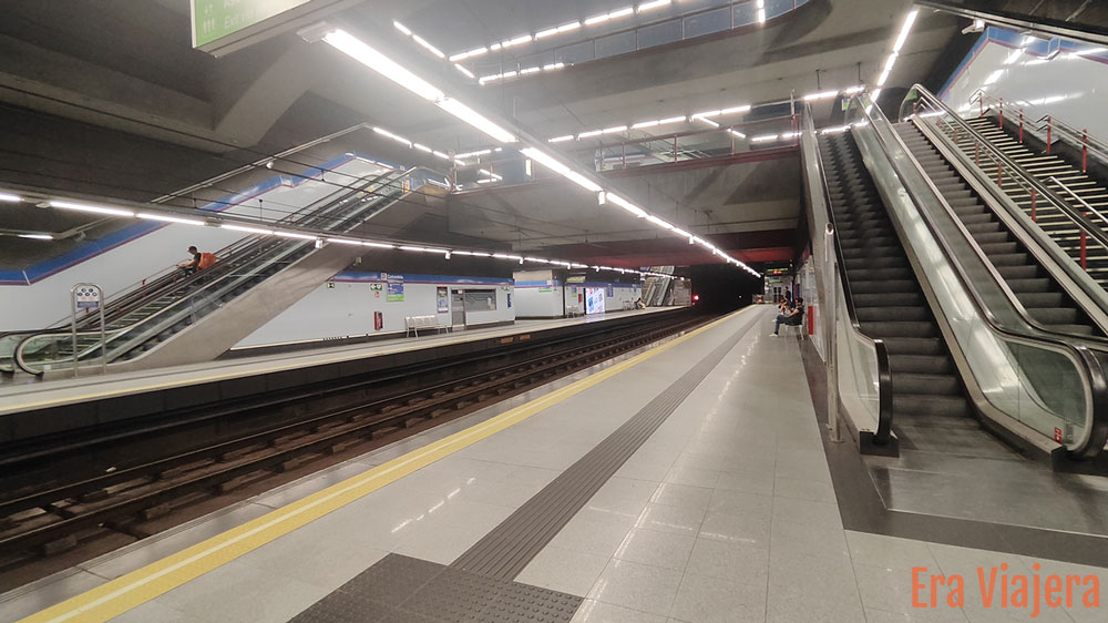Estación del metro subterráneo de Madrid