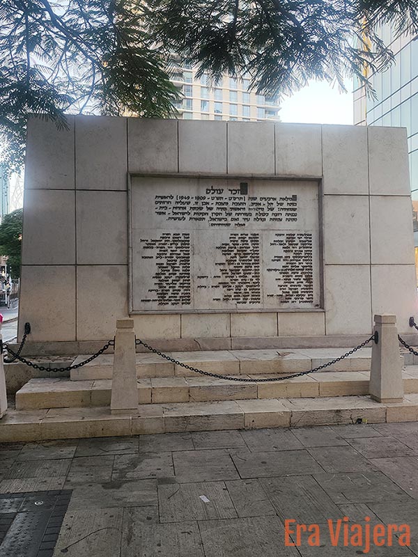Escultura con memoria a los fundadores de Tel Aviv