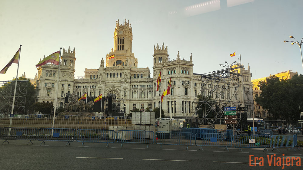 Palacio de Cibeles en Madrid, España