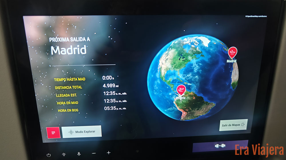 Pantalla Digital Avión Iberia