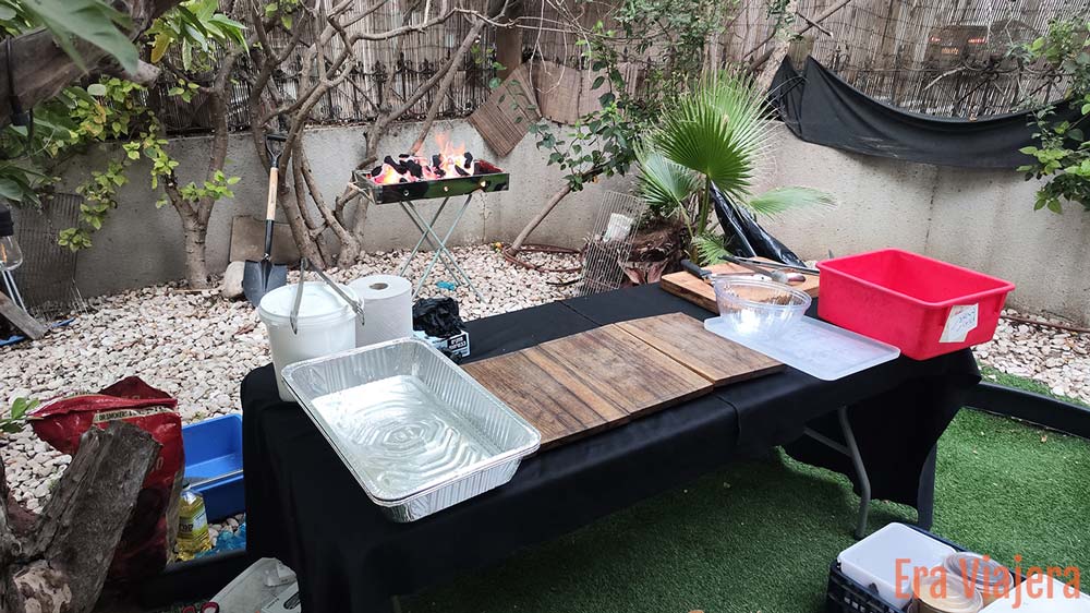 Picnic en una casa en Tel Aviv
