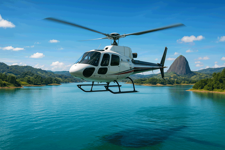 Volar en Helicóptero en Guatapé Colombia