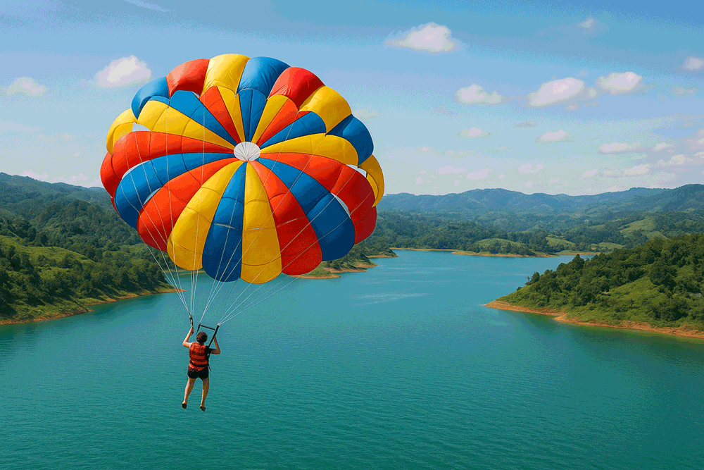 Volar en Parapente en Guatapé Colombia