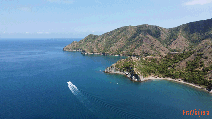 Paisaje de Taganga con drone