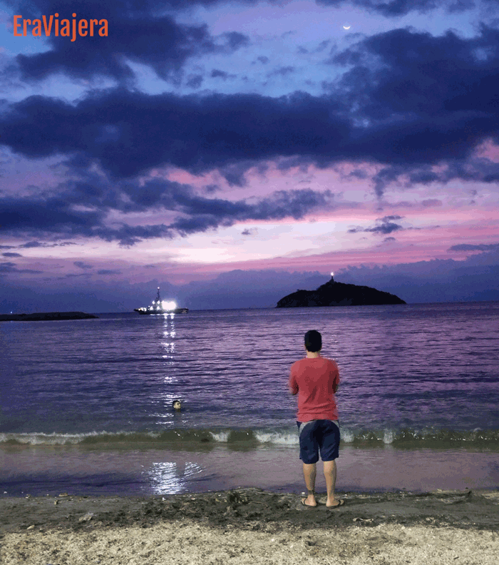 Paisaje de atardecer de Santa Marta