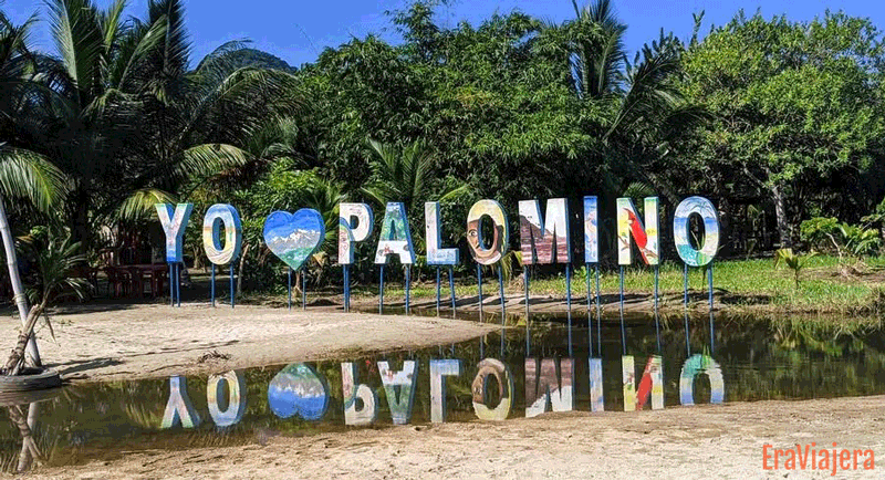Letrero de Palomino en Santa Marta
