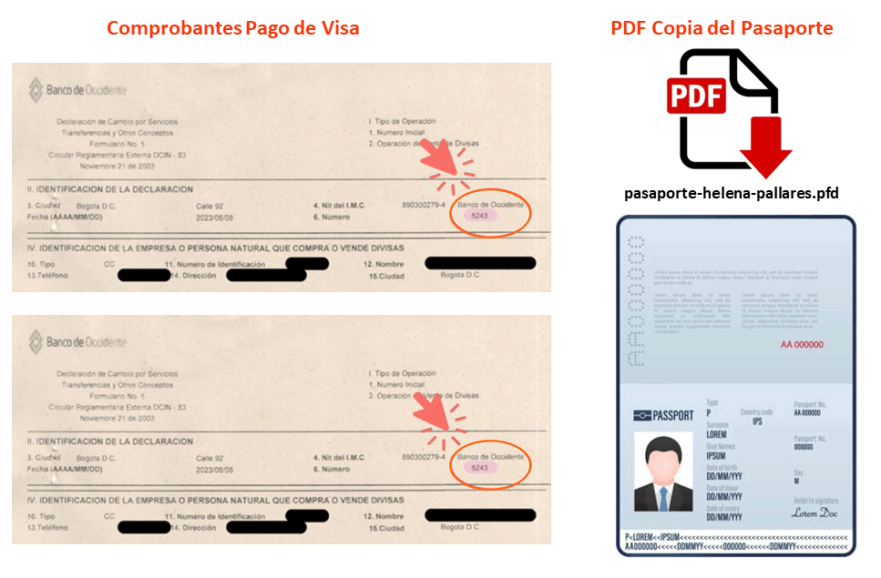 PDF para pasaporte
