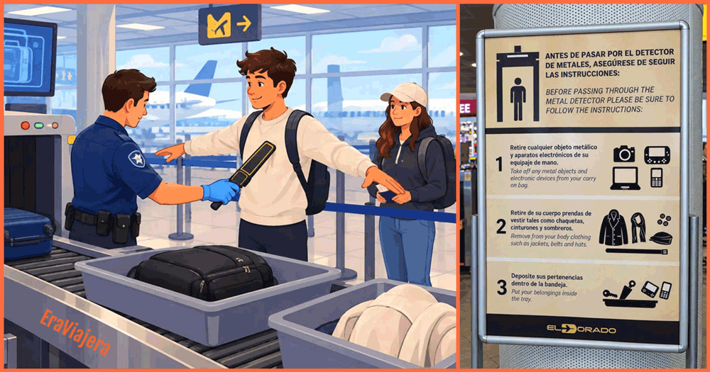 Control de seguridad en el aeropuerto
